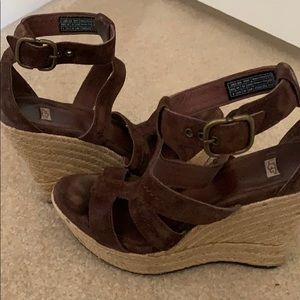 Gently worn ugh wedges